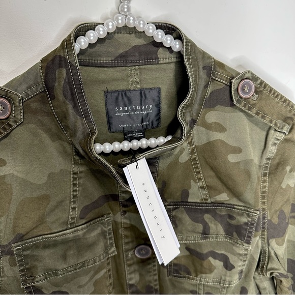 Sanctuary Green Camo Size Small Jacket - Picture 6 of 10
